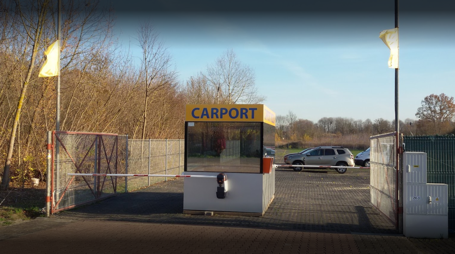 CartPort Modlin parking przy lotnisku Warszawa-Modlin w Nowym Dworze Mazowieckim